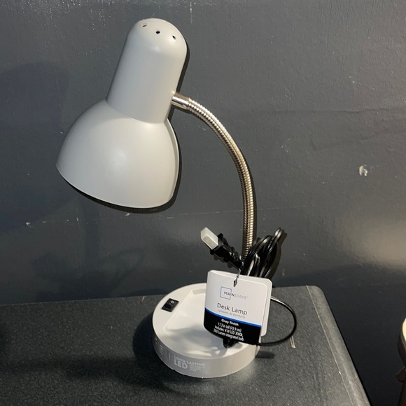 Office New Mainstays Desk Lamp W Never Replace Led Integrated Bulb Ac